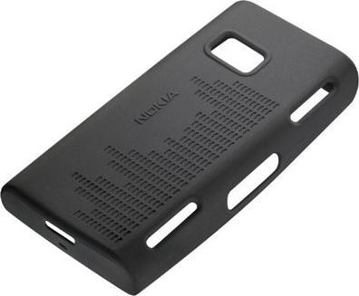 Image du produit Nokia Housse de protection en silicone CC-1001 pour le X6 - Noir (Nokia X6, Nokia E6-00)