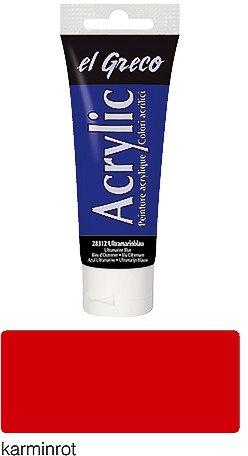 Actual product image Kreul el Greco Acrylic 75ml (Crimson, 75 ml)