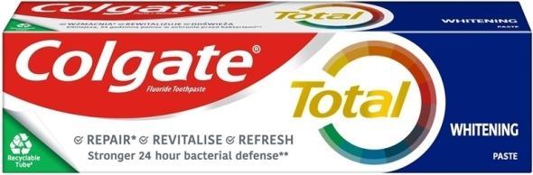 Actual product image Colgate Total Whitening, toothpaste, 75 ml (hit) (75 ml)