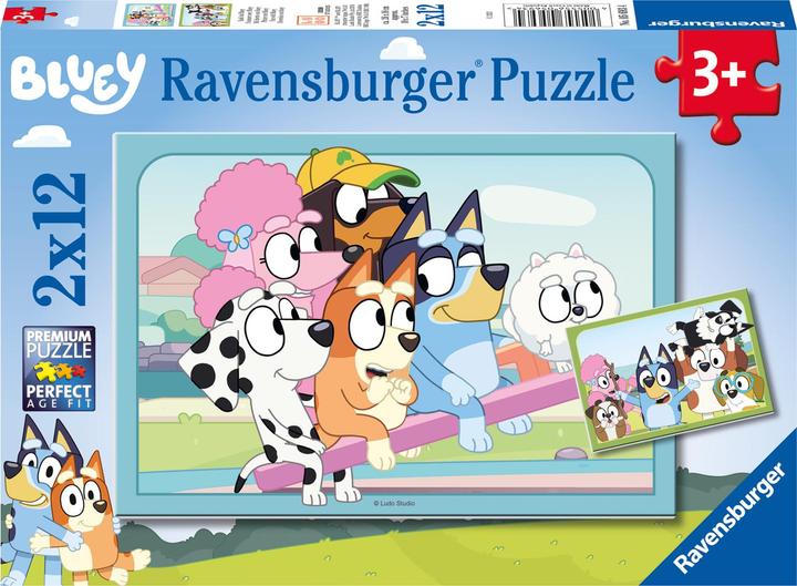Image du produit Ravensburger Puzzles 2x12 p - S'amuser avec Bluey (12 pièces)