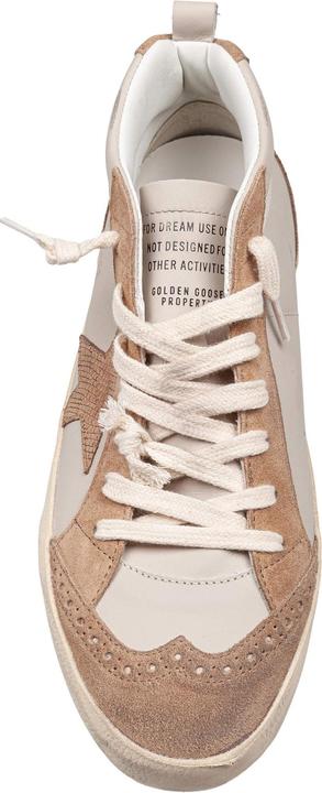 Produktbild Golden Goose mid star sneakers in leather and suede color grey/light brown (38)