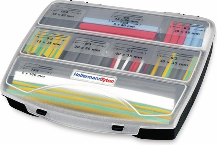 HellermannTyton Heatshrink Kit Universal Basic ShrinKit (177 x)