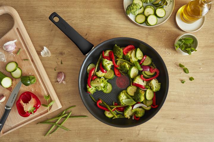 Actual product image Tefal Resource - Pan Set - Koekenpannen 24 & 28 cm (24 cm, Pan set + pot set, Aluminium)