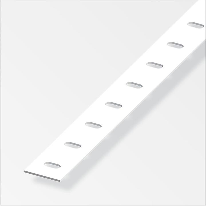 Actual product image Alfer Flat bar steel perforated 1m