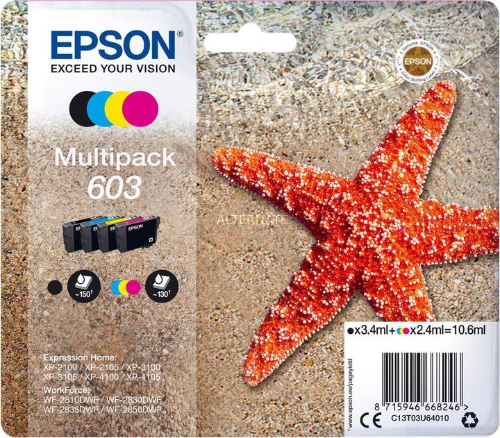 Image du produit Epson 603 Multipack (M, C, Y, CF)
