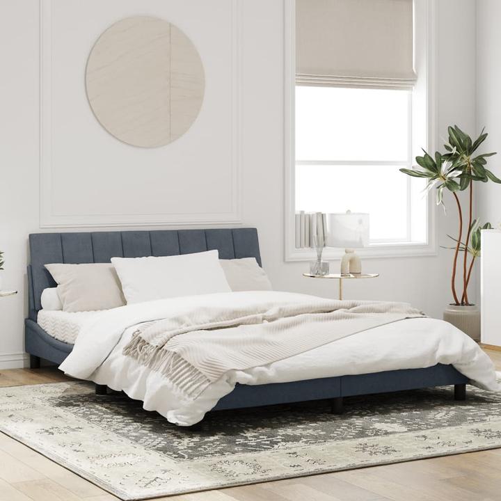 Image du produit VidaXL Cadre de lit avec tête de lit en velours (160 x 200 cm)