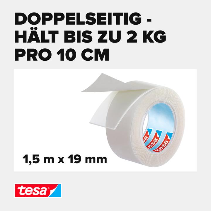 Productafbeelding tesa Montagetape transparant, glas, 20 kg (19 mm)