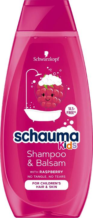 Schwarzkopf Schauma - Kids Shampoo &Balm nourishing shampoo for dry hair for children Raspberry 400ml (400 ml, Trockenshampoo)
