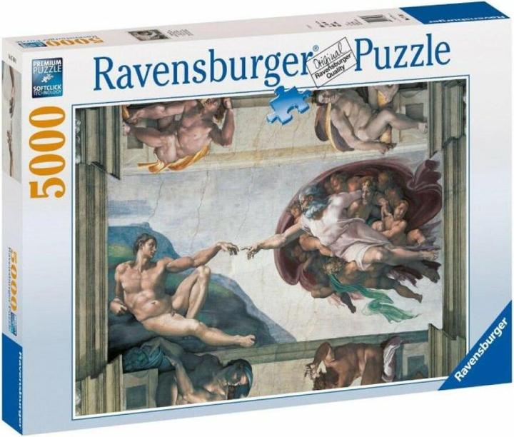 Actual product image Ravensburger Michelangelo Creation of Adam (5000 pieces)