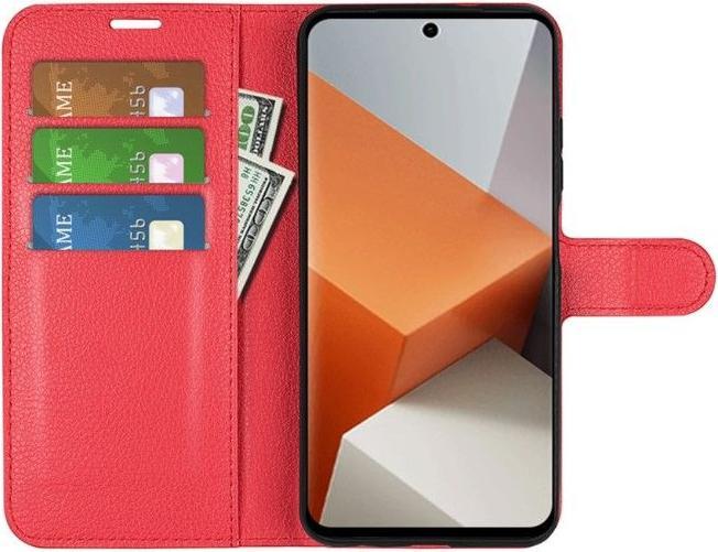 Actual product image MU Classic Litchi Leather Bookcover Series (Xiaomi Redmi Note 13 Pro+)