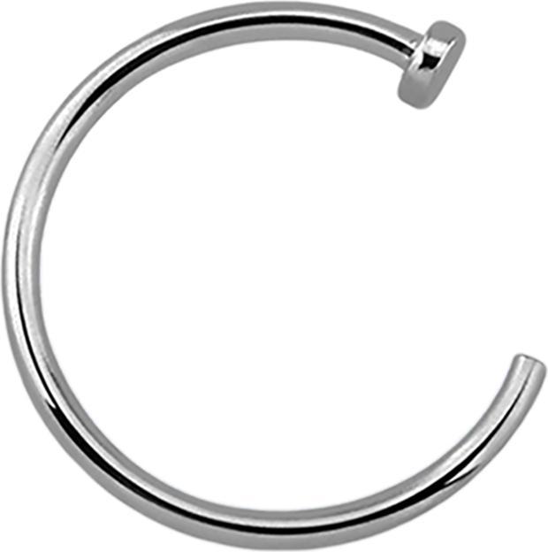 Produktbild Star Piercing Nasenring offen silber (Titan G23, ohne Messing)