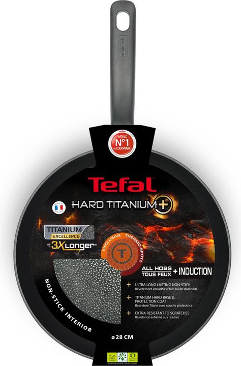 Actual product image Tefal C69506 Hard Titanium Plus, 28 cm, frying pan (28 cm, Frying pan)
