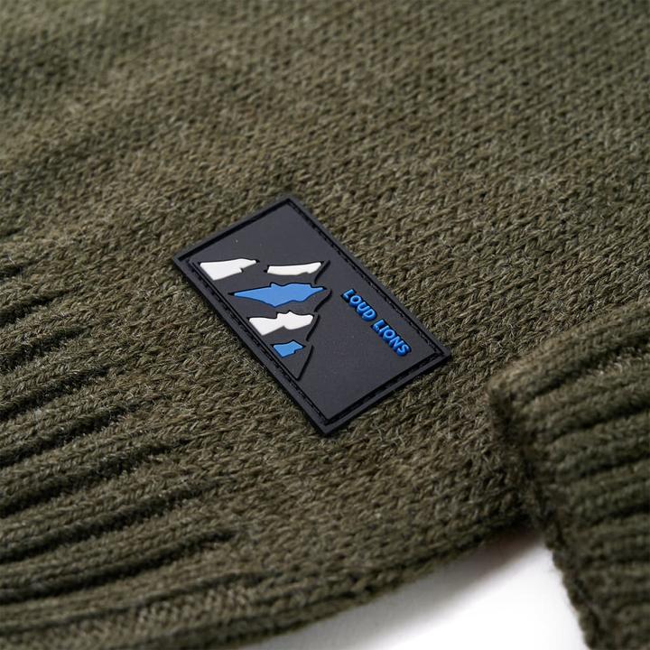 Actual product image VidaXL Kids jumper knitted khaki 92,Material: 100 (92)