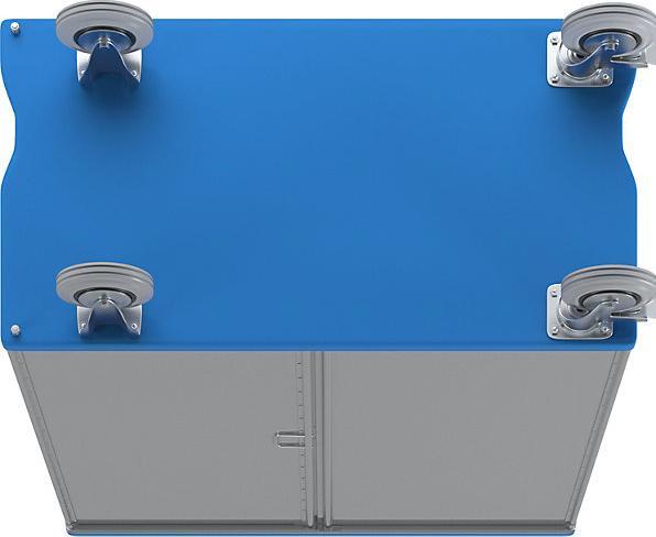 Actual product image kaiserkraft Aluminium cupboard trolley (300 kg)