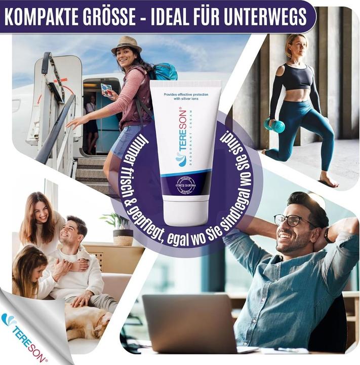 Produktbild Tereson Creme Deodorant, Langfristiger Schutz gegen Körpergeruch mit Silberionen-Formel (Crème, Spray)