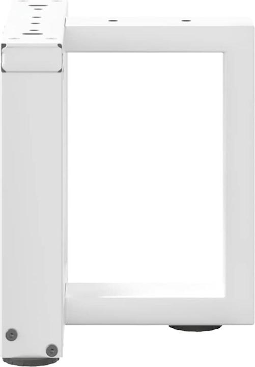 Produktbild VidaXL Couchtischbeine T-Form 2 Stk. Weiss 30x25x(30-31) cm Stahl Tischbein