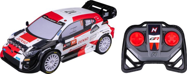 Actual product image Nikko RC 10394 Night Mode Toyota Gazoo WRC, remote-controlled rally car with realistic details m