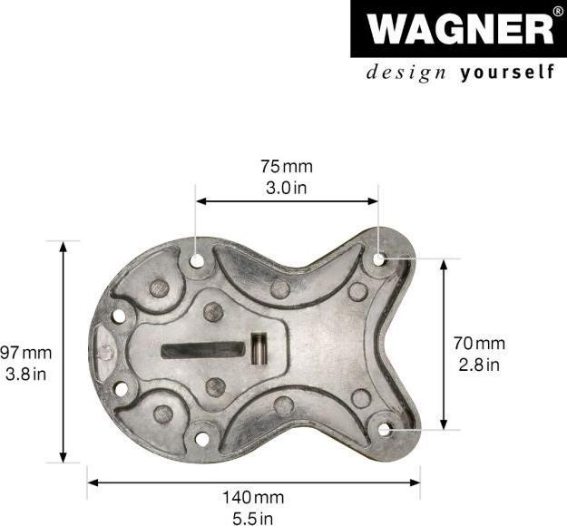 Actual product image Wagner System Folding foot