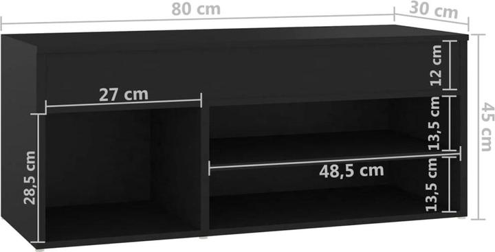 Actual product image VidaXL Dennis (80 x 30 x 45 cm)
