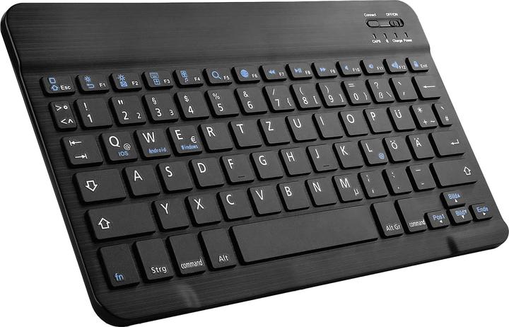 Cazy Keyboard case compatible with Samsung Galaxy Tab S9+ / S9 FE+ - Protective case with magnetic (DE, Galaxy Tab S9 FE+, Galaxy Tab S9+)