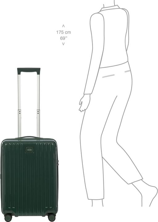 Actual product image Brics Positano 4 wheels cabin trolley 55 cm (45 l, Hand luggage (up to 50 litres))