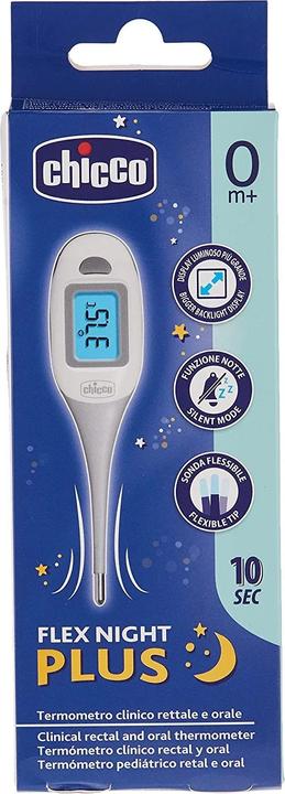 Immagine prodotto Chicco Termometro pediatrico digitale Flex Night Plus 10 secondi 0m+ (Rettale)