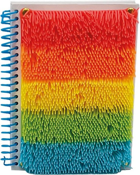 Actual product image Stnux Mehrfarbiges sensorisches Notizbuch mit Fransen (A5, Checked)