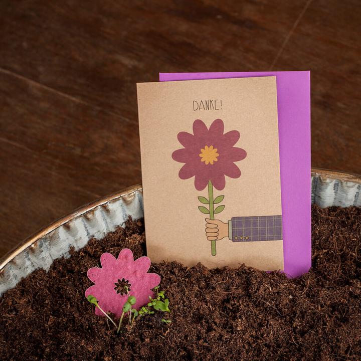 Actual product image Die Stadtgärtner Greeting Card Thank You with Seeds for Flowers (1 pcs.)