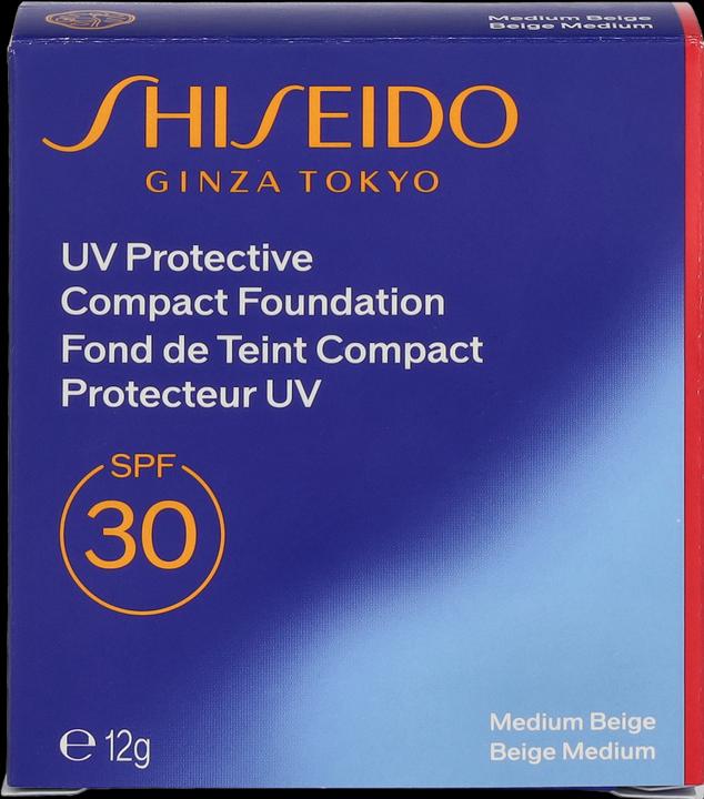 Image du produit Shiseido Sun - uv protect compact foundation spf30 medium beige (Crème solaire visage, SPF 30, 120 ml, 75 g)