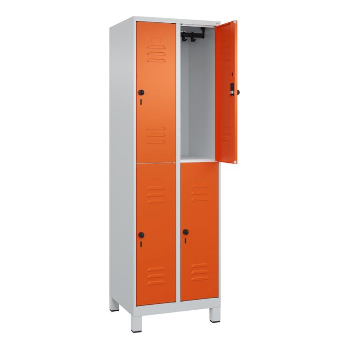 Produktbild C+P Doppel-Garderobenschrank Classic Plus, Abteilbreite 30 cm, mit Füssen