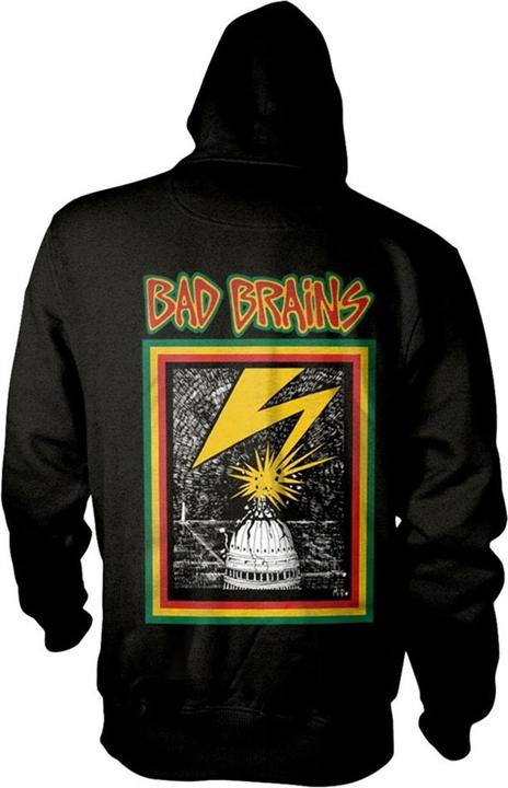 Immagine prodotto Bad Brains Felpa con Cappuccio e Zip Intera Album Artwork Adulto Unisex (L)