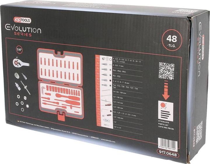 Produktbild KS Tools Steckschlüssel-Satz (1/4")