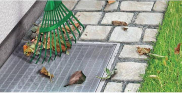 Actual product image tesa Insect screen light well grille made of aluminium, for cellar window grilles (60 x 135 cm)