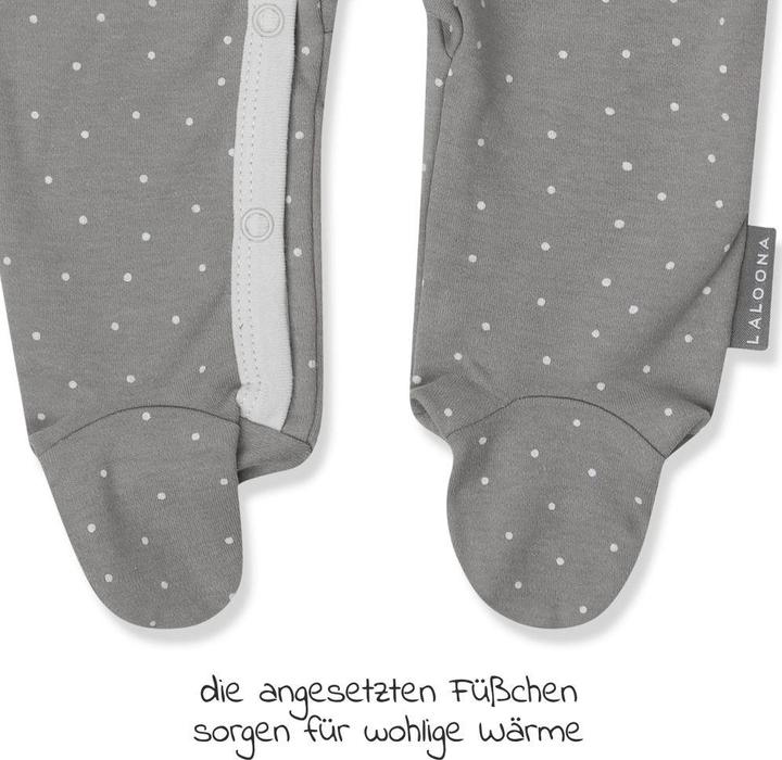 Image du produit La Loona LaLoona Pyjamas pour bébé Pyjamas, lot de 2 - Gris (50)