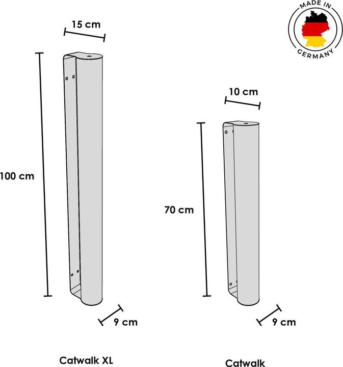 Produktbild LucyBalu CATWALK Kratzstamm (9 cm, Anthrazit)