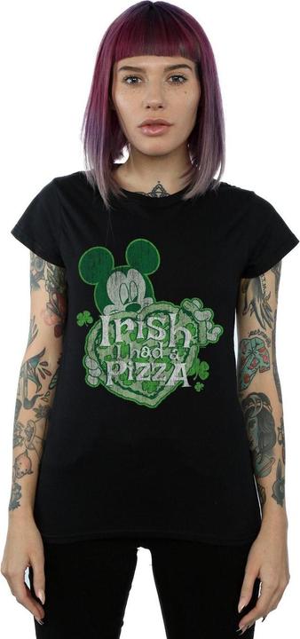 Immagine prodotto Disney Mickey Mouse Shamrock Pizza Maglietta Donna (M)