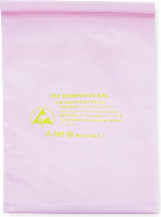 Image du produit Quadrios Sachet ESD (L x l) 127 mm x 203 mm conducteur Lettre d'identification ESD D 10 pcs. (10 pièce(s))
