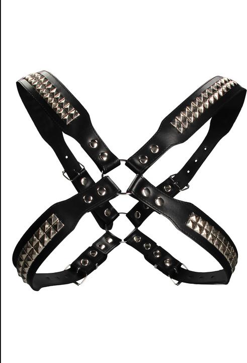 Produktbild Ouch! Men's Pyramid Stud Body Harness - One Size (One Size)