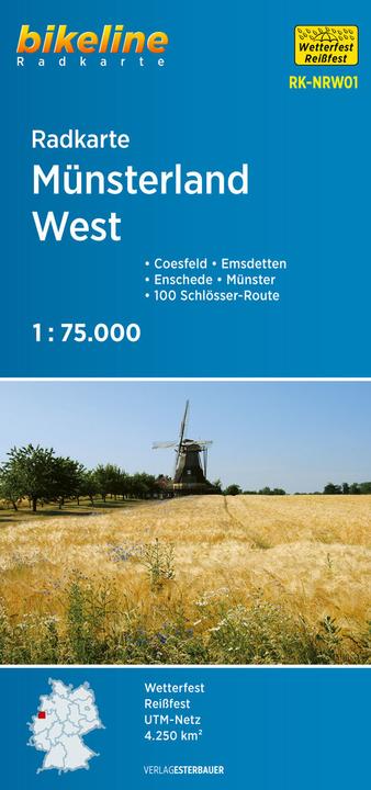 Actual product image Cycle map Münsterland West (RK-NRW01)
