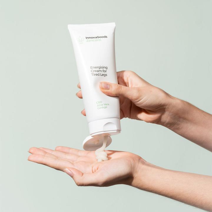 Image du produit InnovaGoods Crème énergisante pour les jambes fatiguées CBD Zencalm 200 ml (Crème pour le corps, 200 ml)