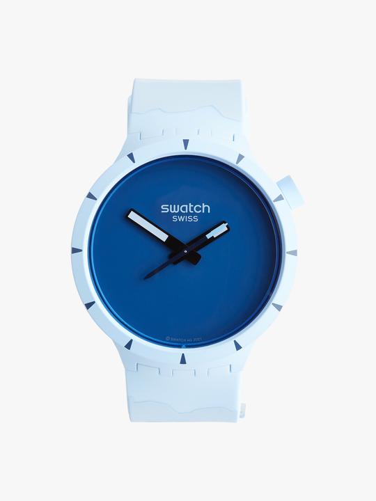 Swatch Big Bold Bioceramic Arctic (Swiss made, Analogue wristwatch, 47 mm)