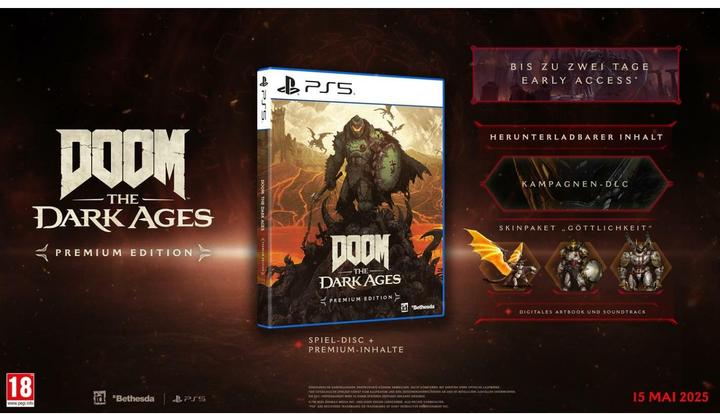Immagine prodotto Bethesda DOOM: The Dark Ages - Premium Edition (PS5, DE, EN, FR)