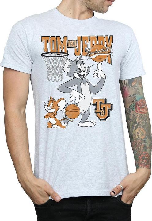 Actual product image Tom & Jerry Mens Spinning Basketball T-Shirt (XXL)