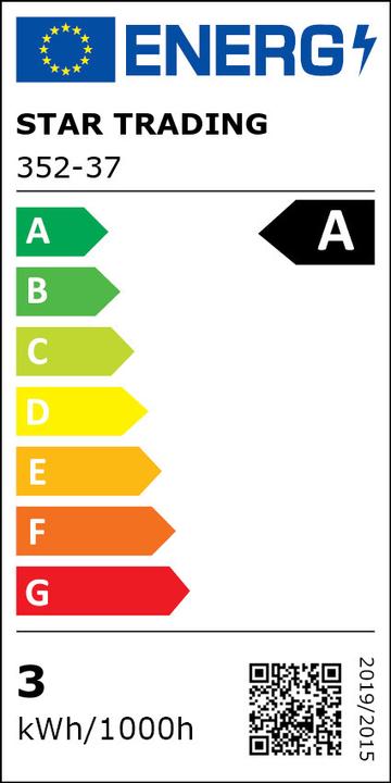 Label énergétique Star Trading Ampoule LED E27 A60 Clear (E27, 2.20 W, 470 lm, A)
