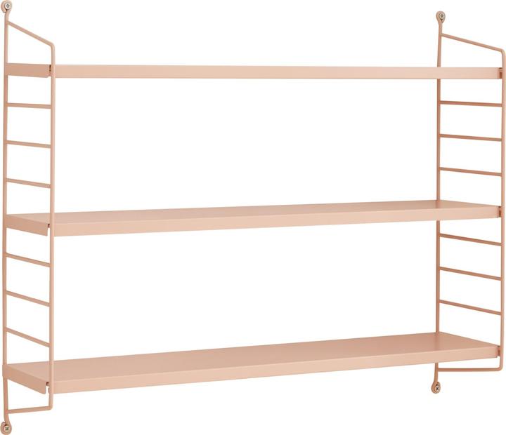 Immagine prodotto En.Casa Set di 3 mensole da parete modulari Strängnäs color salmone