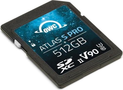 OWC Atlas S Pro SDXC UHS-II V90 Media Card 512GB (512 Go, SD, UHS-II)