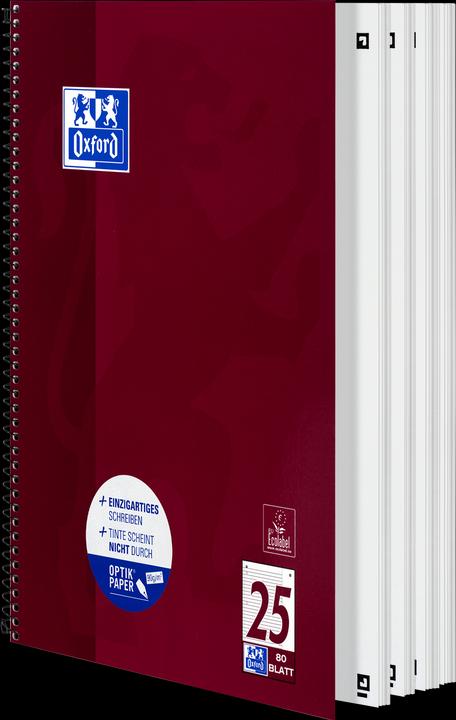 Produktbild Oxford Collegeblock (A4+, Liniert, Harter Einband)