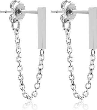 Actual product image Trolli Troli - Fashionable steel earrings with chains VAAXF266S (L)