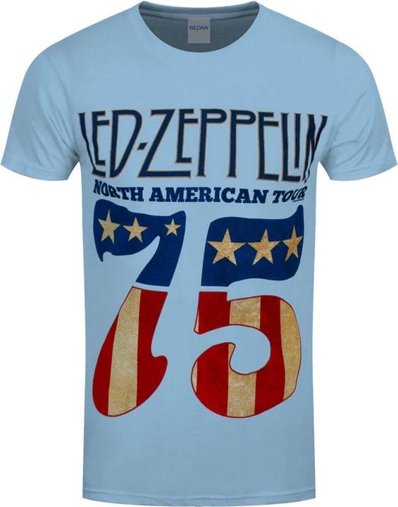 Image du produit Led Zeppelin Adulte 1975 Tour d'Amérique du Nord TShirt (L)