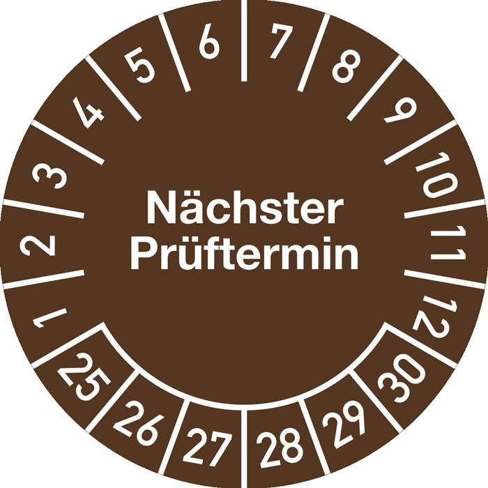 Produktbild HP Autozubehör Mehrjahresprüfplakette Ø 20 mm Nächster Prüftermin 2025 - 2030 Folie